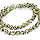 Dalmatian jasper necklace beads regular 8 mm 45 cm