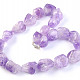 Amethyst necklace large smoothed stones 57 cm