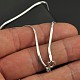 Smooth snake necklace silver Ag 925/1000 42 centimeters about 2.9 grams