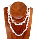 Tan with crystal necklace 90 cm