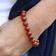Red jasper bracelet beads 10 mm