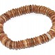 Seashell bracelet flat pieces of 11 x 3mm