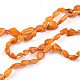 Amber necklace caramel shade 87 cm 18.4 g