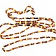 Jantarový náhrdelník drobné kamínky 185 - 200cm
