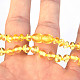 Bright yellow amber necklace pebbles 48 cm JANT2397