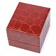 Leatherette gift box red 5.2 x 4.6 cm