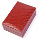 Leatherette gift box red 6.7 x 4.6 cm