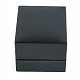 Leatherette gift box black 5.2 x 4.7 cm