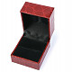 Leatherette gift box red 5.2 x 4.6 cm