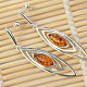 Amber earrings silver Ag 925/1000