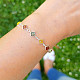 Amber bracelet silver 19cm Ag 925/1000