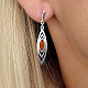 Amber earrings silver Ag 925/1000