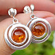 Silver earrings with amber (Ag 925/1000)