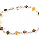 Amber bracelet silver 19cm Ag 925/1000