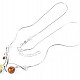 Necklace with amber silver Ag 925/1000 41.5 - 45.5cm 6.1g