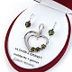 Moldavite and garnets gift set of jewelery Ag 925/1000 + Rh