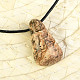 Pendant jaspis picture on cord 7,4g
