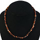 Agate necklace balls 6mm 45cm Ag fastening