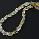 Citrine necklace with angular cuts 47cm Ag fastening