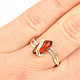 Stříbrný prsten s jantarem Ag 925/1000