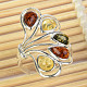 Amber Ring Color Ag 925/1000