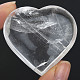 Crystal heart flat 40mm