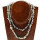 Fluorite necklace mix larger stones (90 cm)