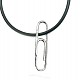 Pendant - steel + rubber clip 060