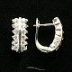 Ag zircon earrings white - typ052