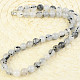 Necklace crystal with tourmaline balls 10mm 52cm