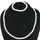 Gift set of magnesite jewelry balls 6mm - necklace 48cm + bracelet