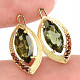 Earrings and garnets earrings gold Au 585/1000