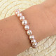 Pearls bracelet pink 8 - 9mm