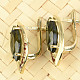 Earrings and garnets earrings gold Au 585/1000