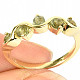 Prsten s vltavíny (vel.52) 14K zlato Au 585/1000 2,93g