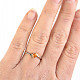 Fire Opal Ring 4mm Ag 925/1000