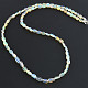 Expensive opal necklace oval 6x4mm Ag fastening 45cm
