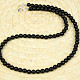 Tourmaline Scorpion Necklace Round 6mm 49cm Ag Closure