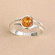 Amber Ring Silver Ag 925/1000