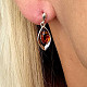 Amber Hanging Earrings Ag 925/1000