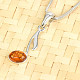 Ag 925/1000 amber pendant
