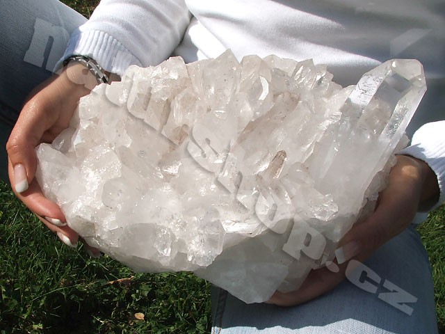 a cluster of crystal