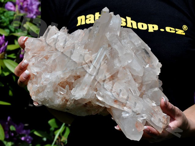 a cluster of crystal