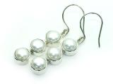 silver pearl earrings wedding